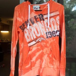 Custom dyed Broncos hoodie